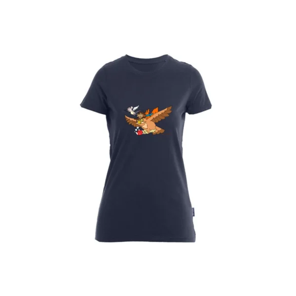 Siev_prem_navy_owl Sieviešu T-krekls OWLS TALES Forever