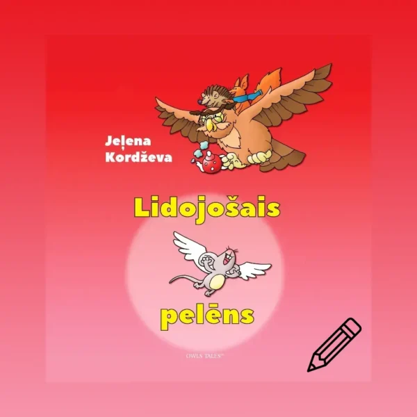 wly_mouse_paint Lidojošais pelēns - krāsojamās ilustrācijas