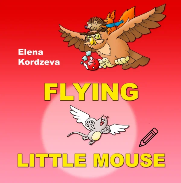 Flying Little Mouse— coloring pages