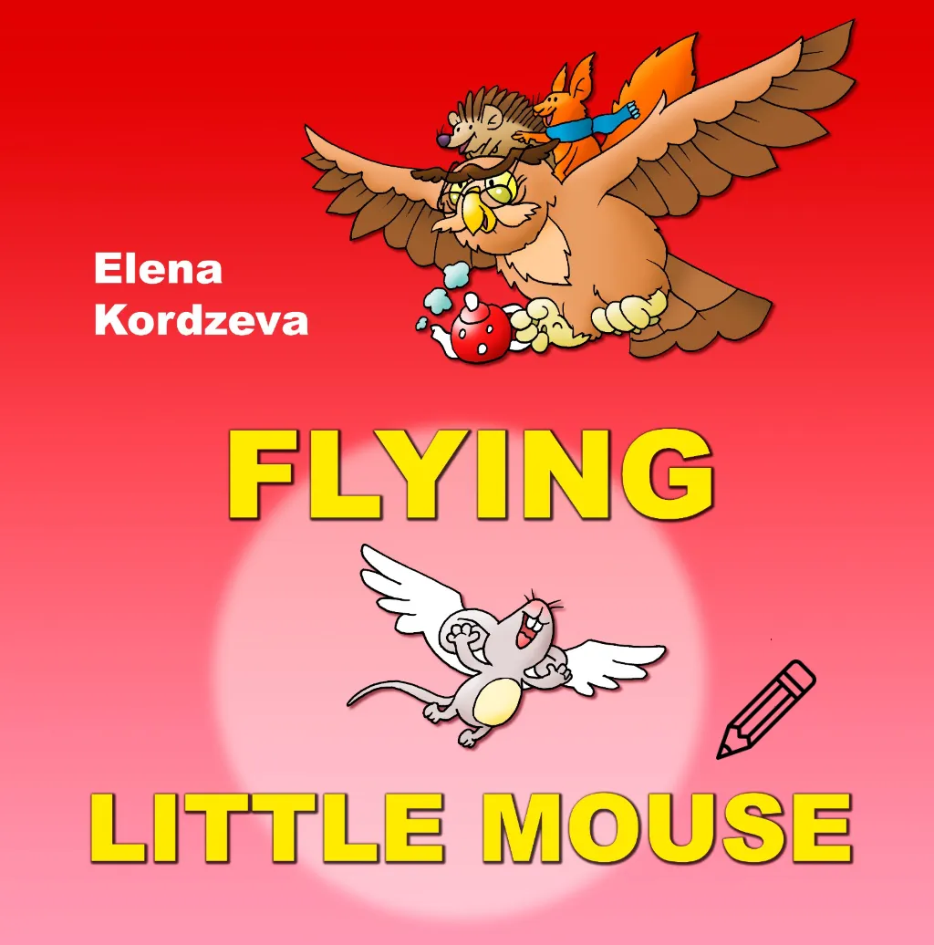 Flying Little Mouse— coloring pages
